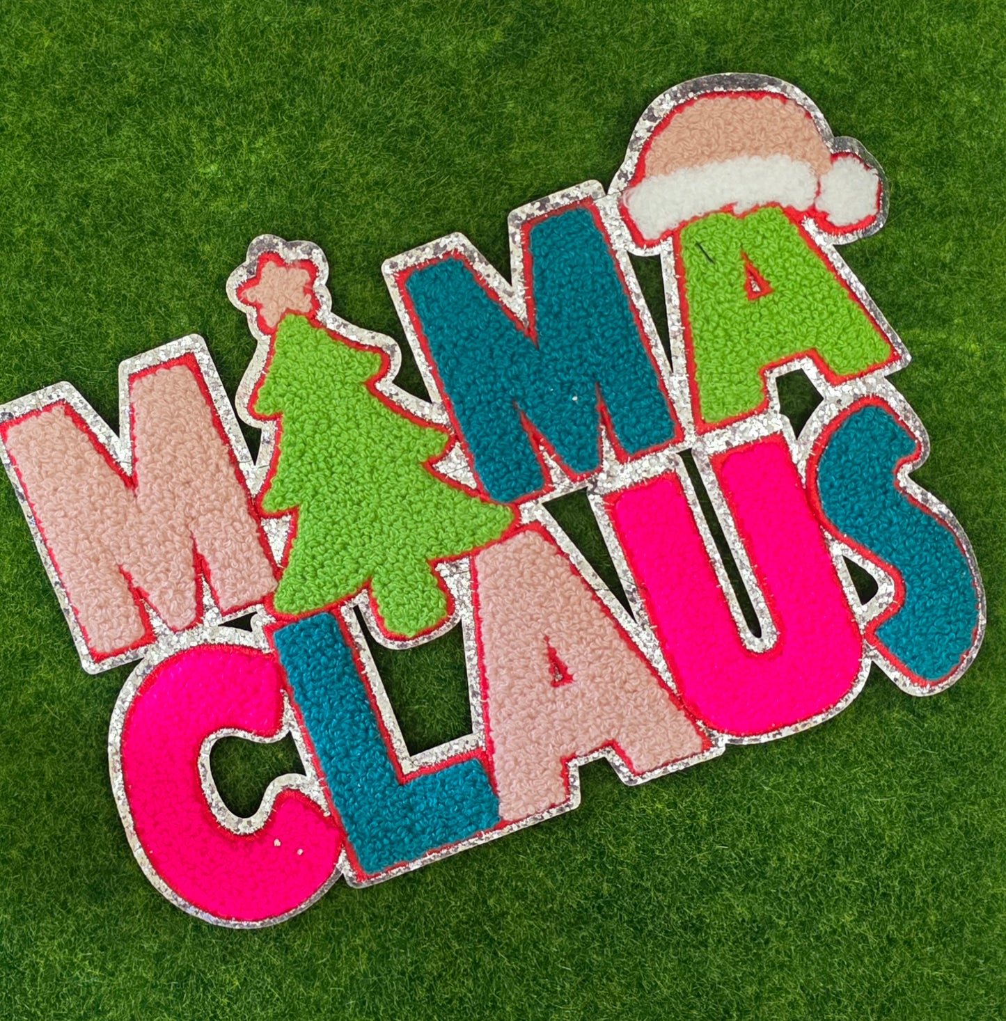 Mama Claus Christmas Chenile Patch