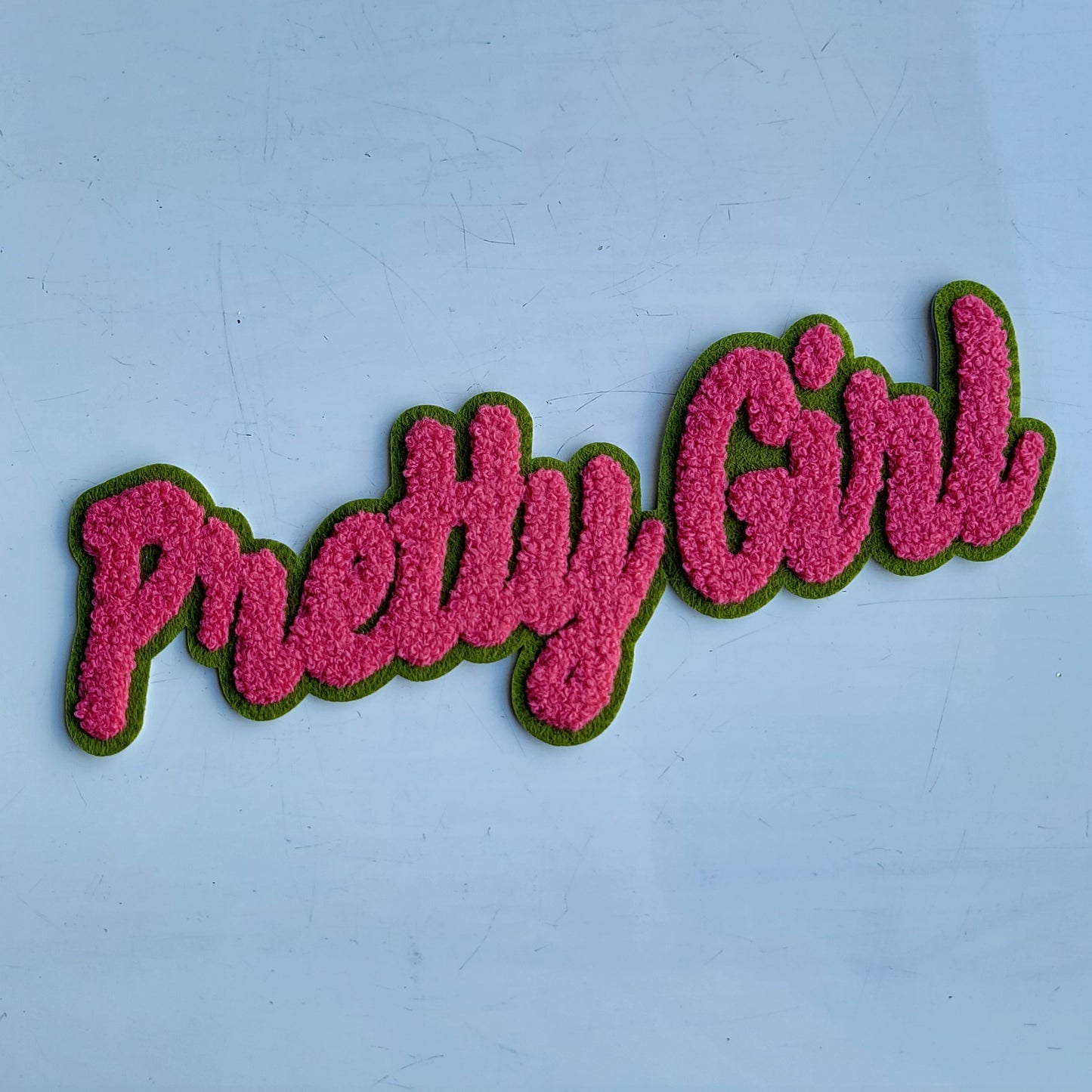 Pink Pretty Girl Chenile Patch