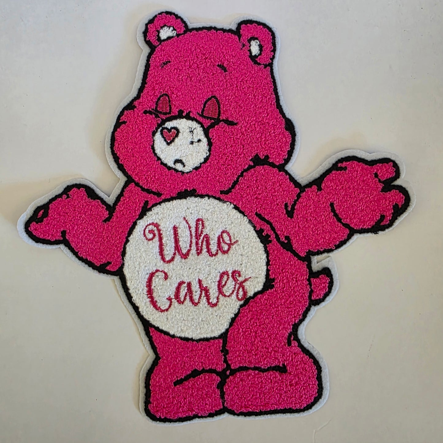 Who Cares Bear - Chenile Patch