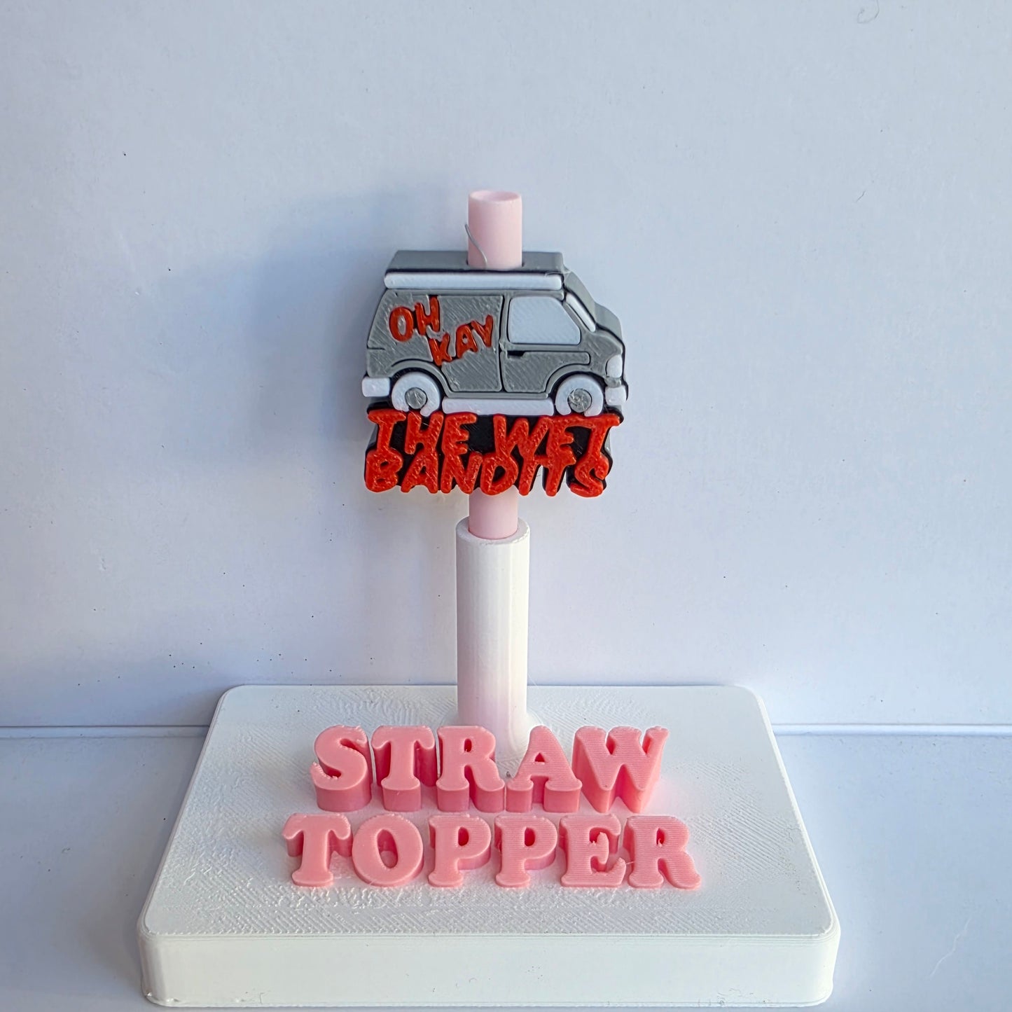 Christmas Bandits 3D Printed Straw Topper