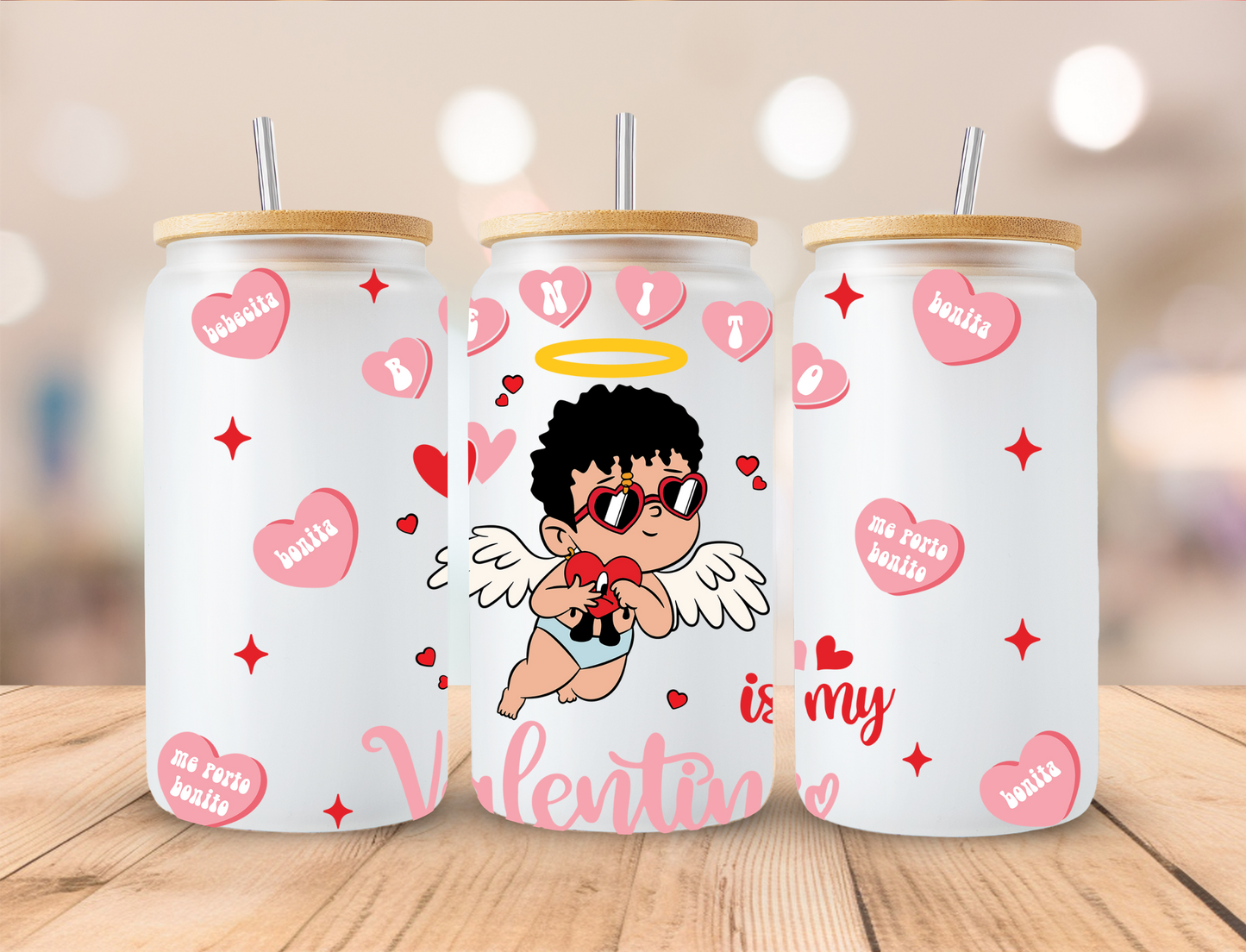 Easter Benito Is My Valentine - 16oz/20oz Libby UV DTF Wrap