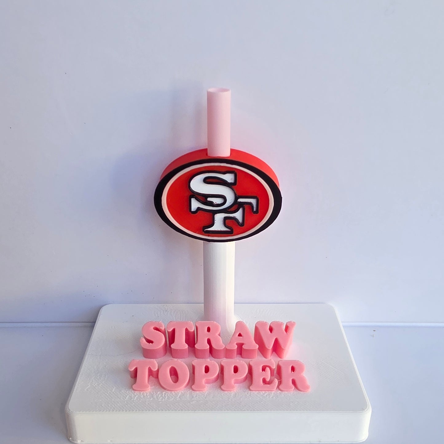 Football 49 3D Printed Straw Topper