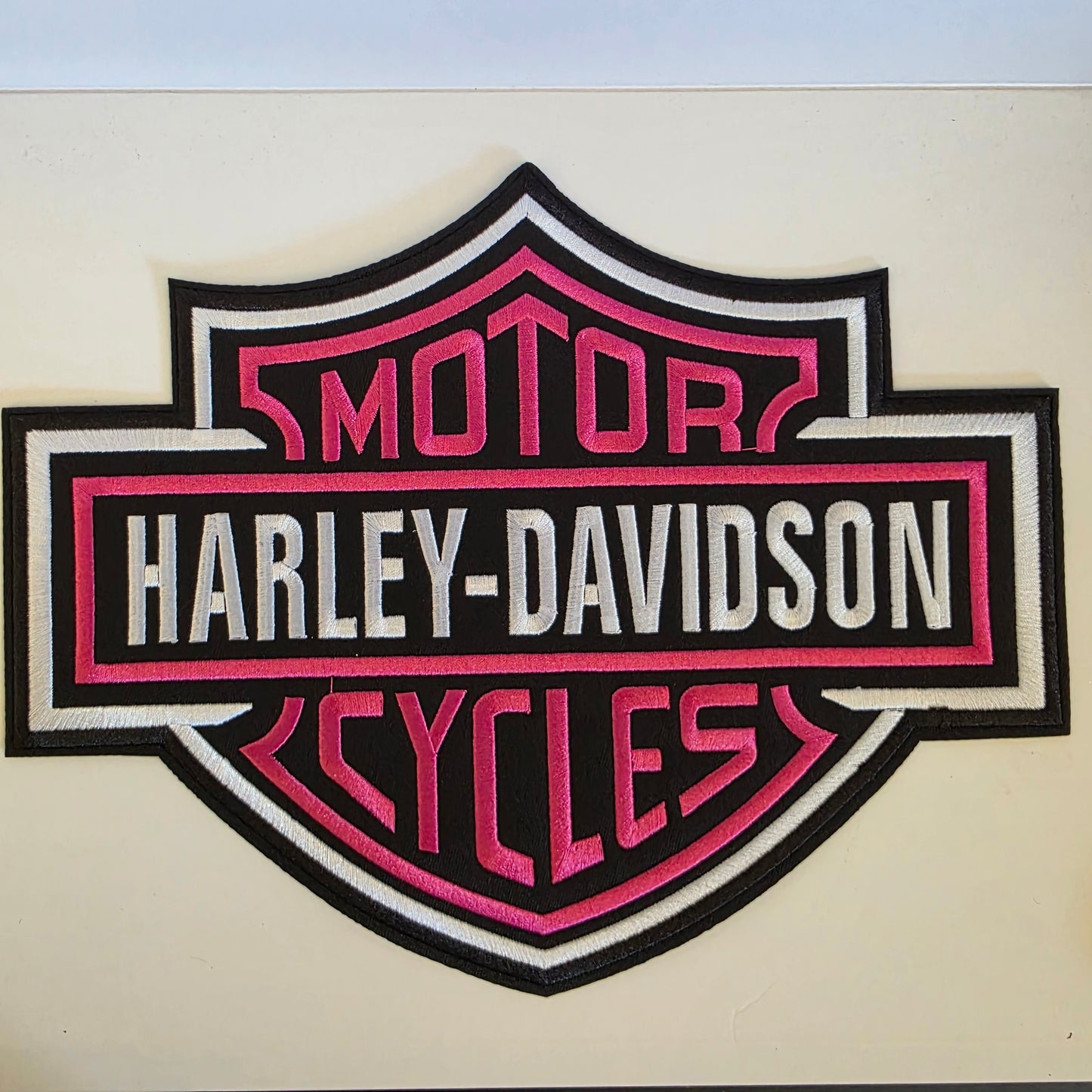 Pink Motorcycle - Embroidered Patch