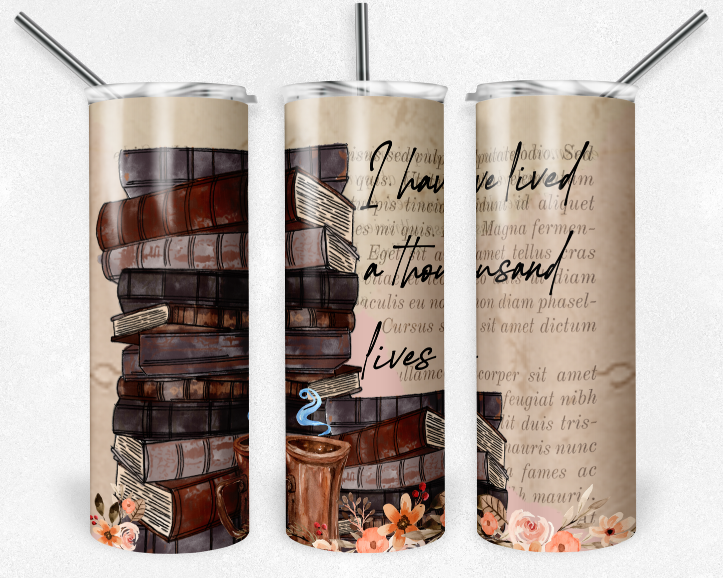Stack Of Books - Sublimation 20 oz tumbler