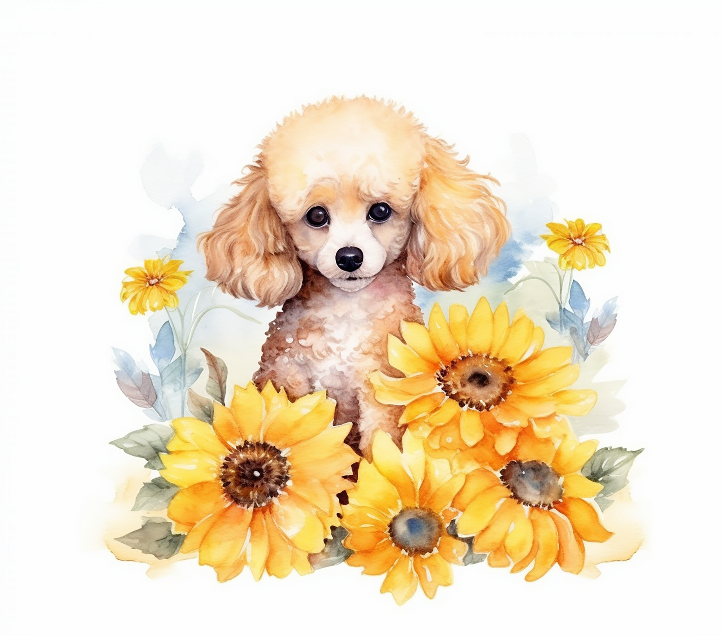 Poodle Watercolor - 20 Oz Printed Sublimation Transfer