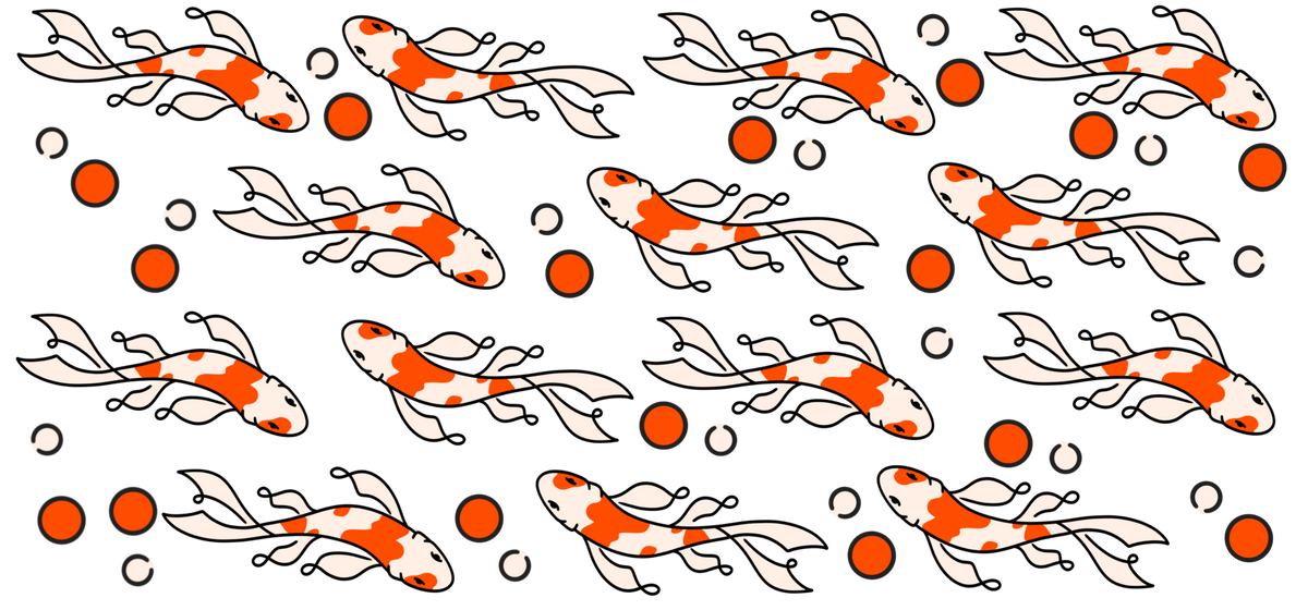 Koi Fish Print - 16 oz Libby Vinyl Wrap