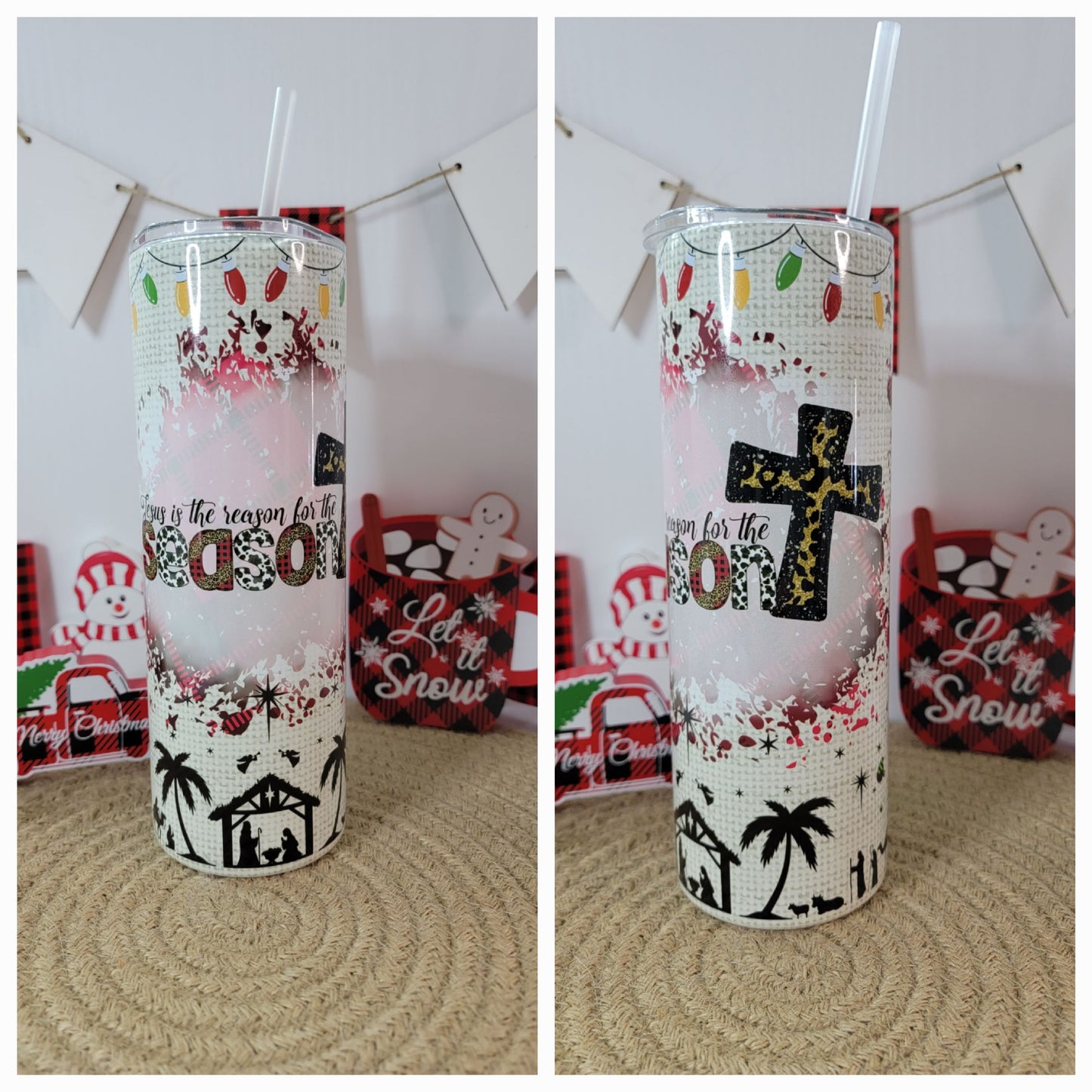 Jesus is the reason for the season Christmas 20 OZ Sublimation Tumbler