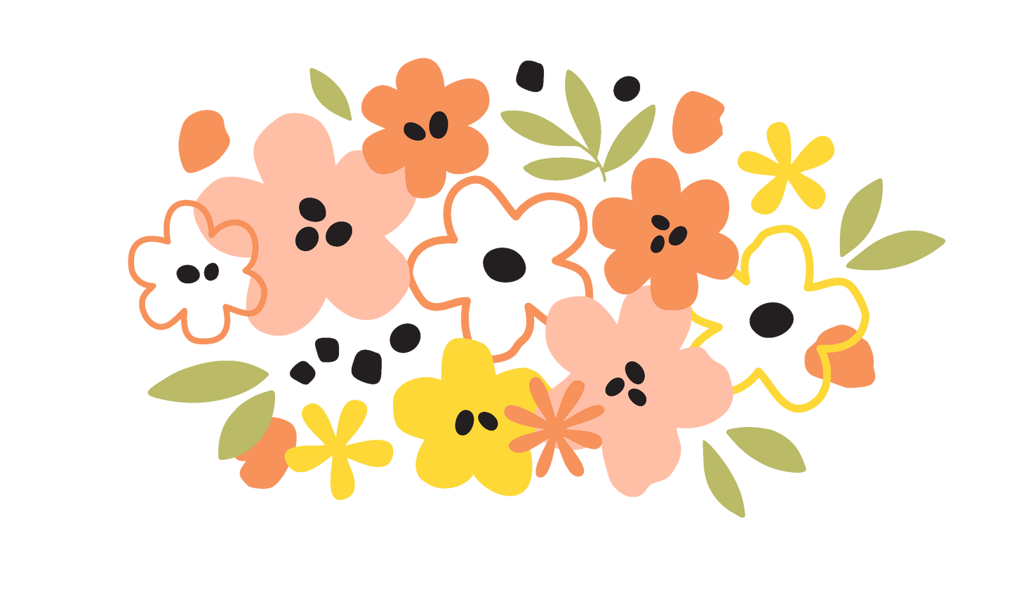 Nature Flowers NO HOLE - 24 Oz cold cup UV DTF Wrap