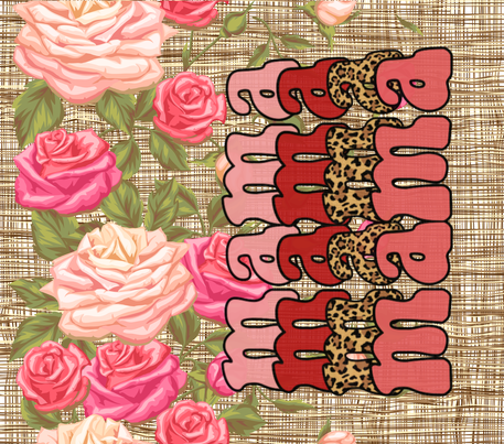 Pink Roses "Mama" - 20 Oz Sublimation Transfer