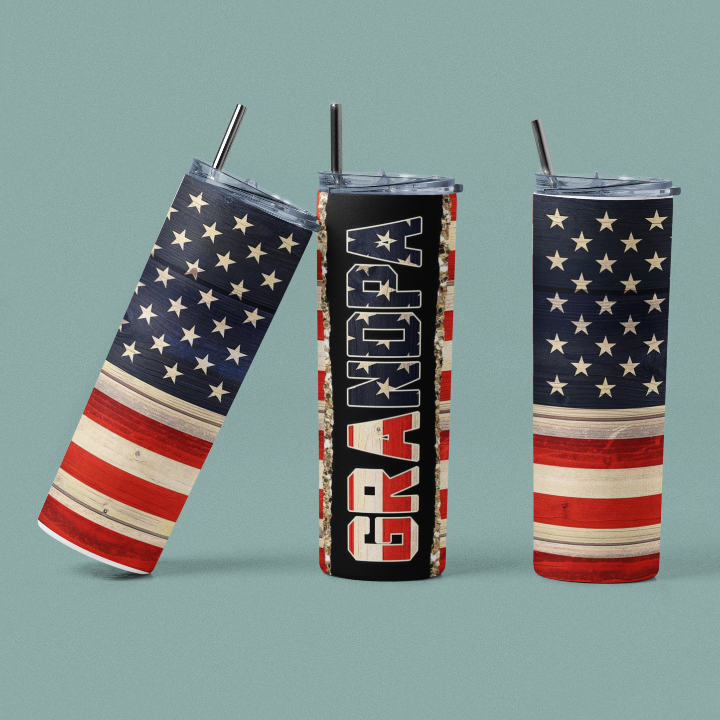 Grandpa w/ American Flag