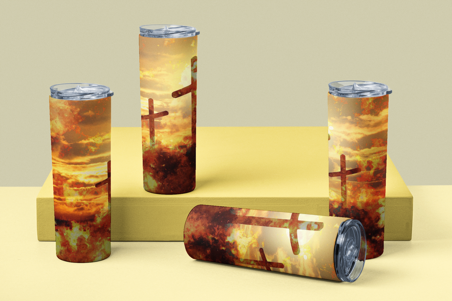 The 3 Crosses w/ Sunrise backgrund