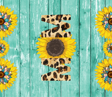 Sunflower "Mom" - Blue 20 Oz Sublimation Transfer