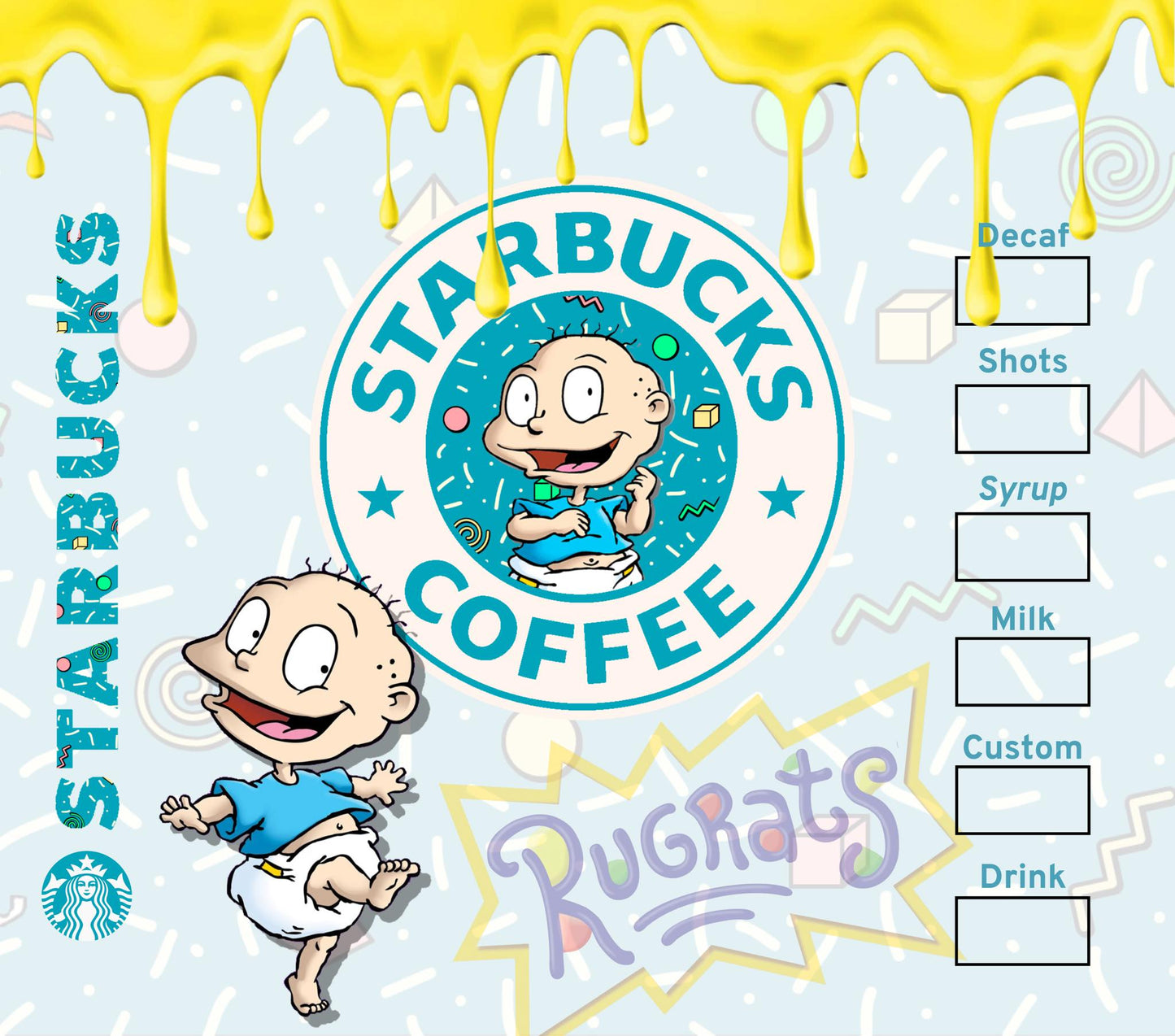 Diaper Babies 1 - 20 Oz Printed Sublimation Transfer