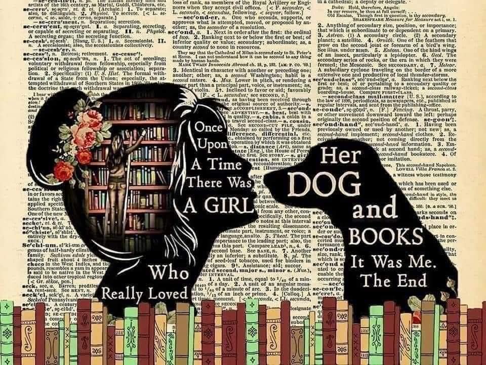 Book Reading Girl And Dog - 20 Oz Sublimation Transfer