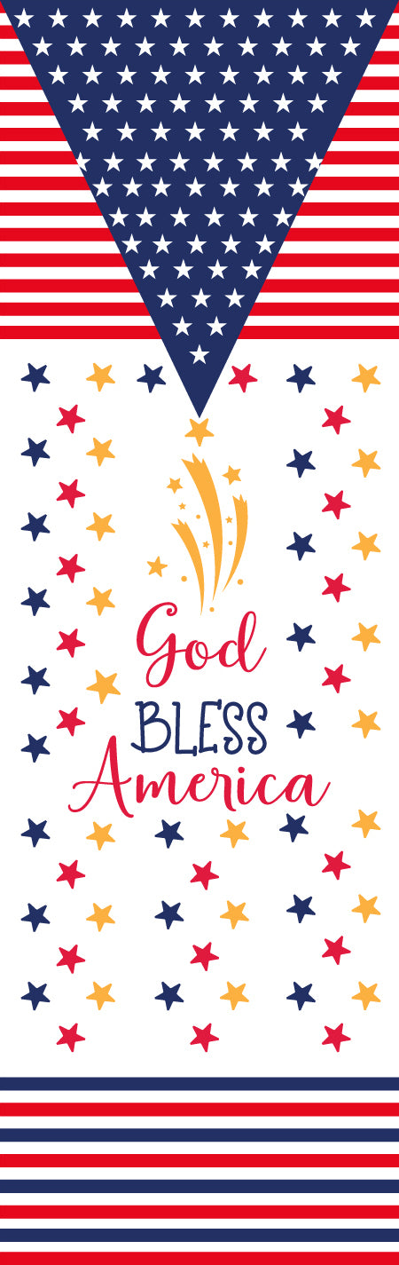 Fourth Of July God Bless America - Permanent Vinyl Pen Wrap