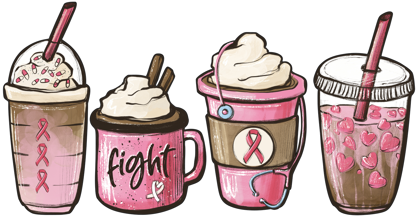 Breast Cancer Coffee - 16 oz Libby Vinyl Wrap