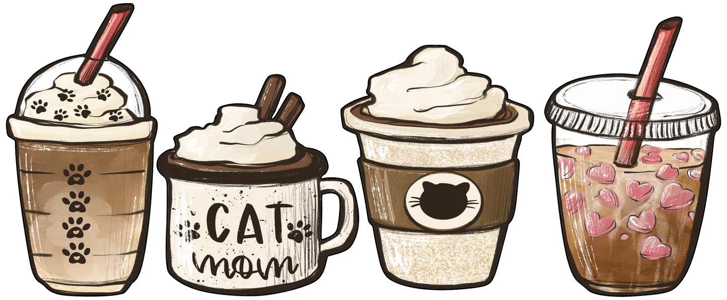 Cat Mom Fuel Coffee - 16 oz Libby Vinyl Wrap