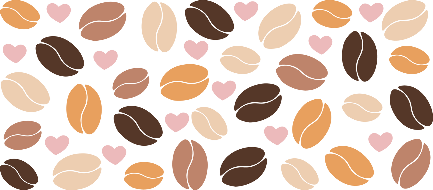 Coffee Beans - 16 oz Libby Beer Glass Wrap