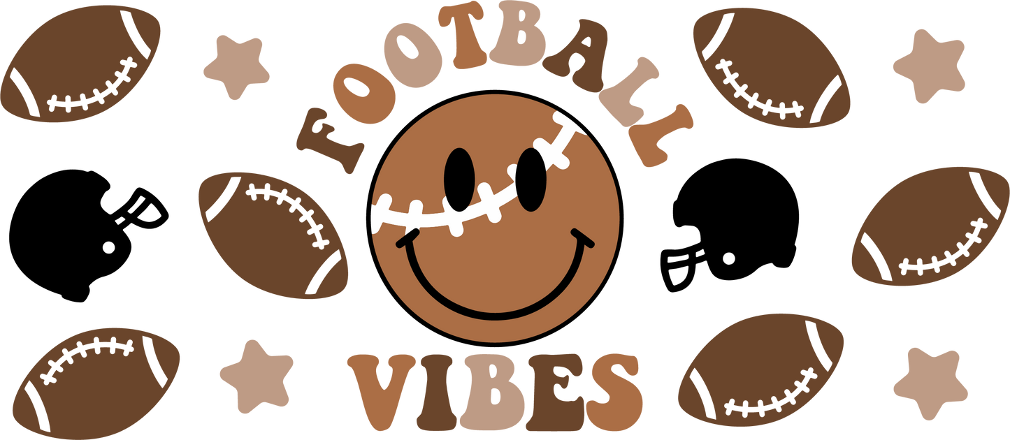 Football Vibes - 16 oz Libby Vinyl Wrap