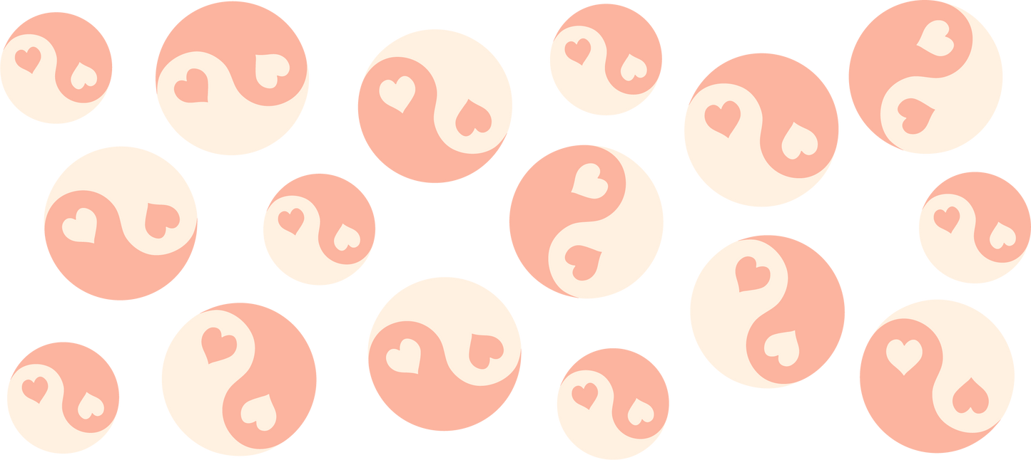 Groovy Ying Yang - 16 oz Libby Vinyl Wrap