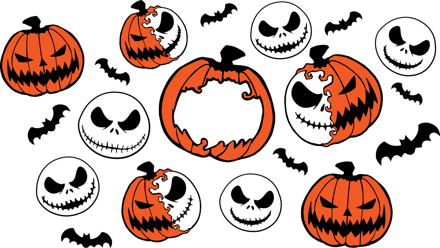 Halloween - NO HOLE 24 oz Cold Cup UV DTF Wrap