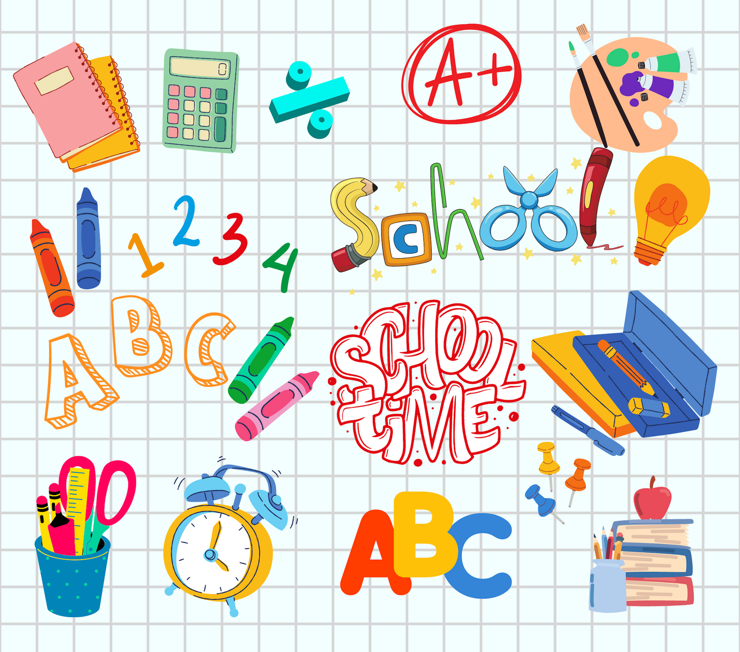 School Time - 20 Oz Sublimation Transfer