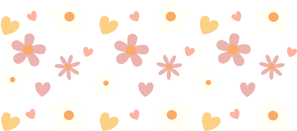 Spring Flowers - 16 oz Libby Vinyl Wrap
