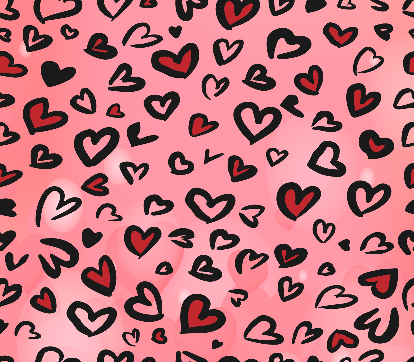 Cheetah Valentines Hearts - 20 Oz Sublimation Skinny Transfer