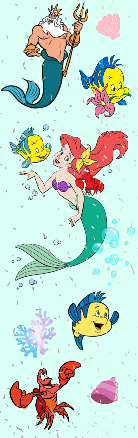 Sea Creatures Wrap - Permanent Vinyl Pen Wrap