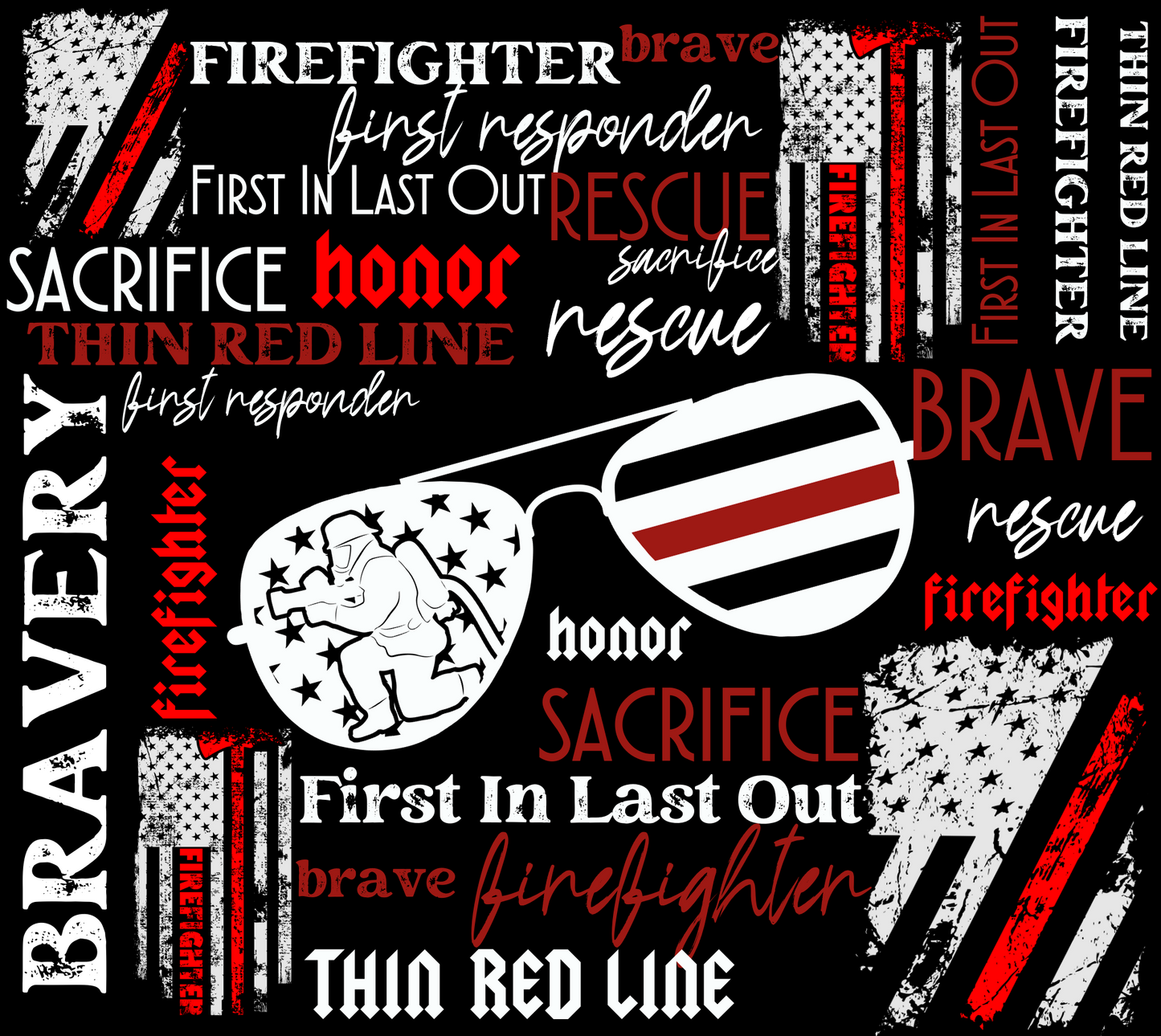 Firefighter - 20 Oz Sublimation Transfer