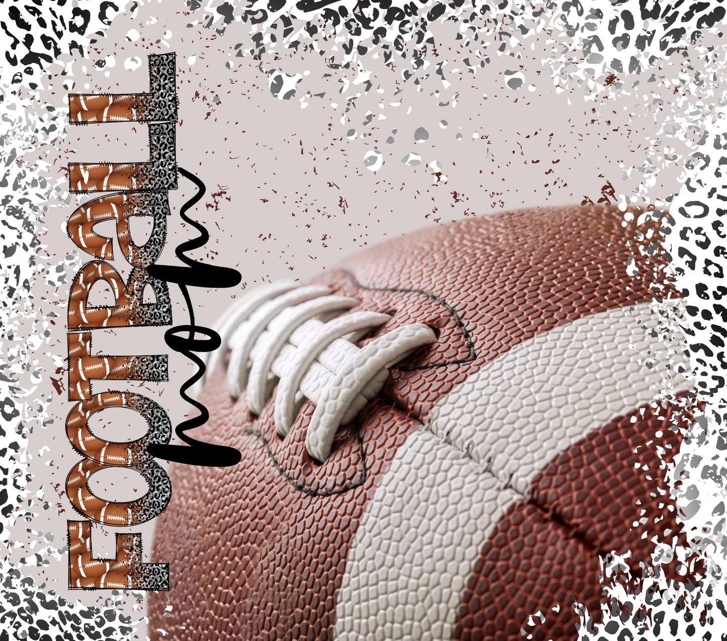 Football Mom - 20 Oz Sublimation Transfer