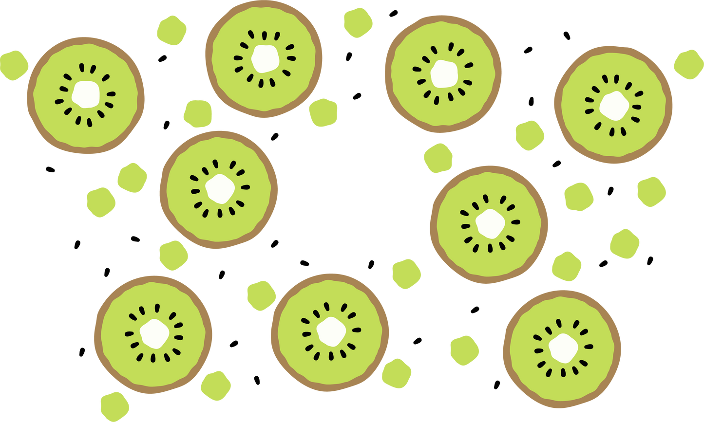 Kiwi Wrap HOLE - 24 Oz Cold Cup UV DTF Wrap