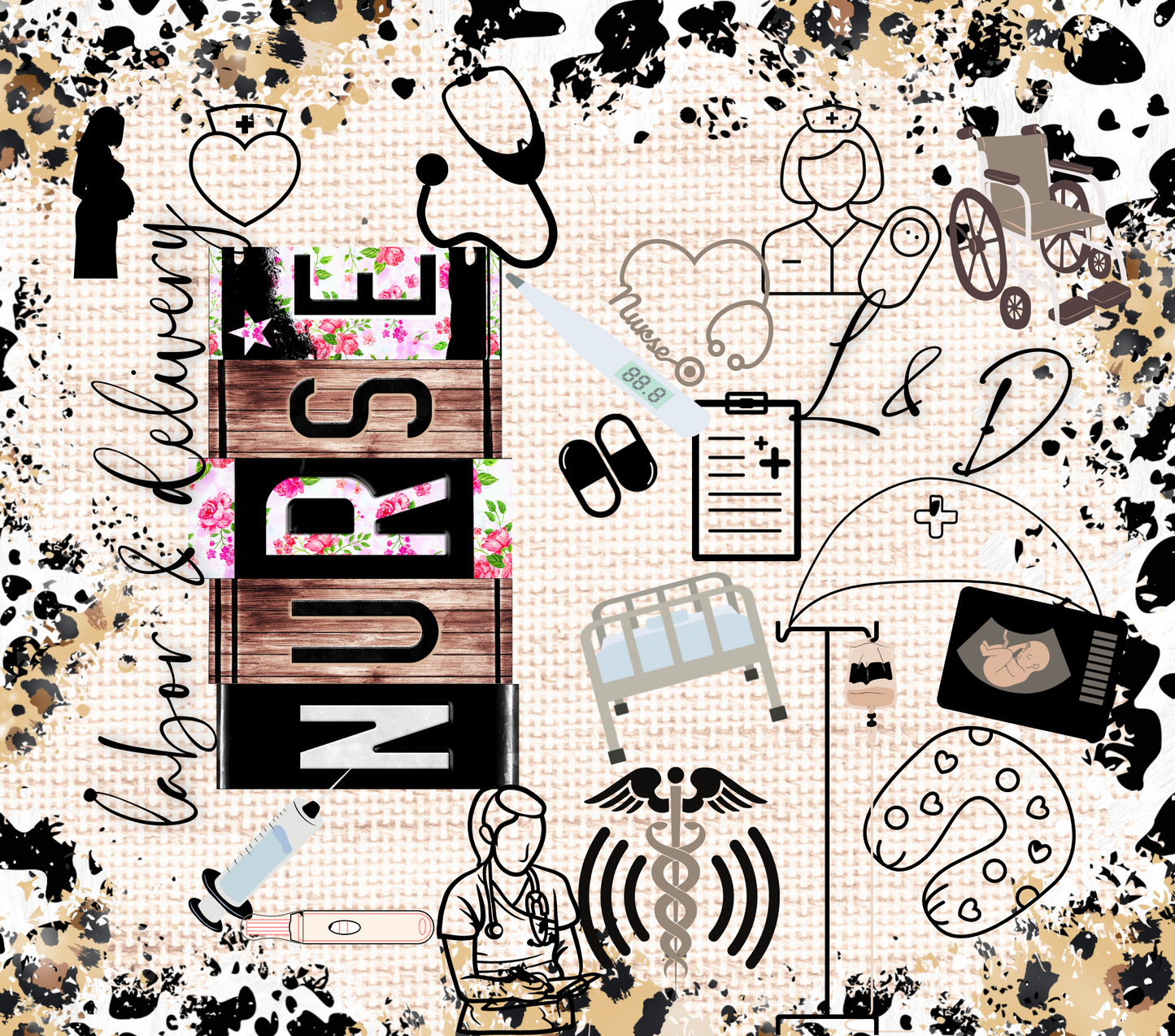 Medical Transfer Labor And Delivery Nurse - 20 Oz Sublimation Transfer