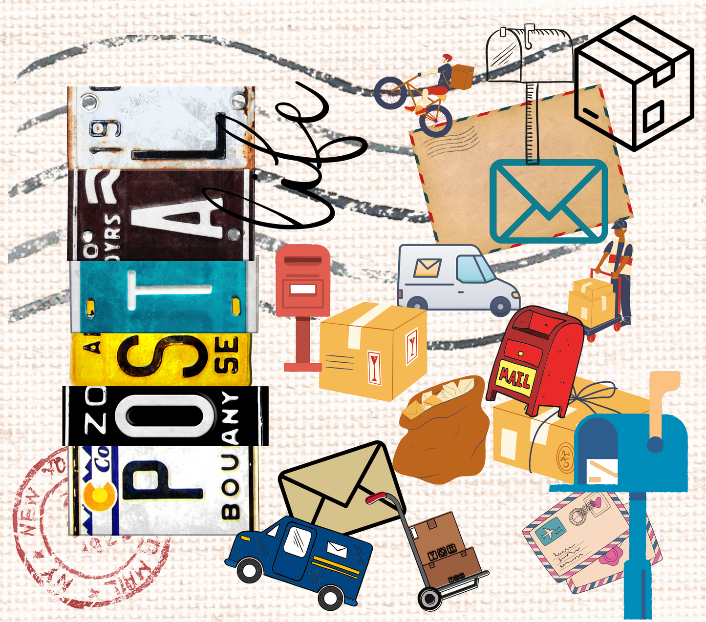 Postal Worker - 20 Oz Sublimation Transfer