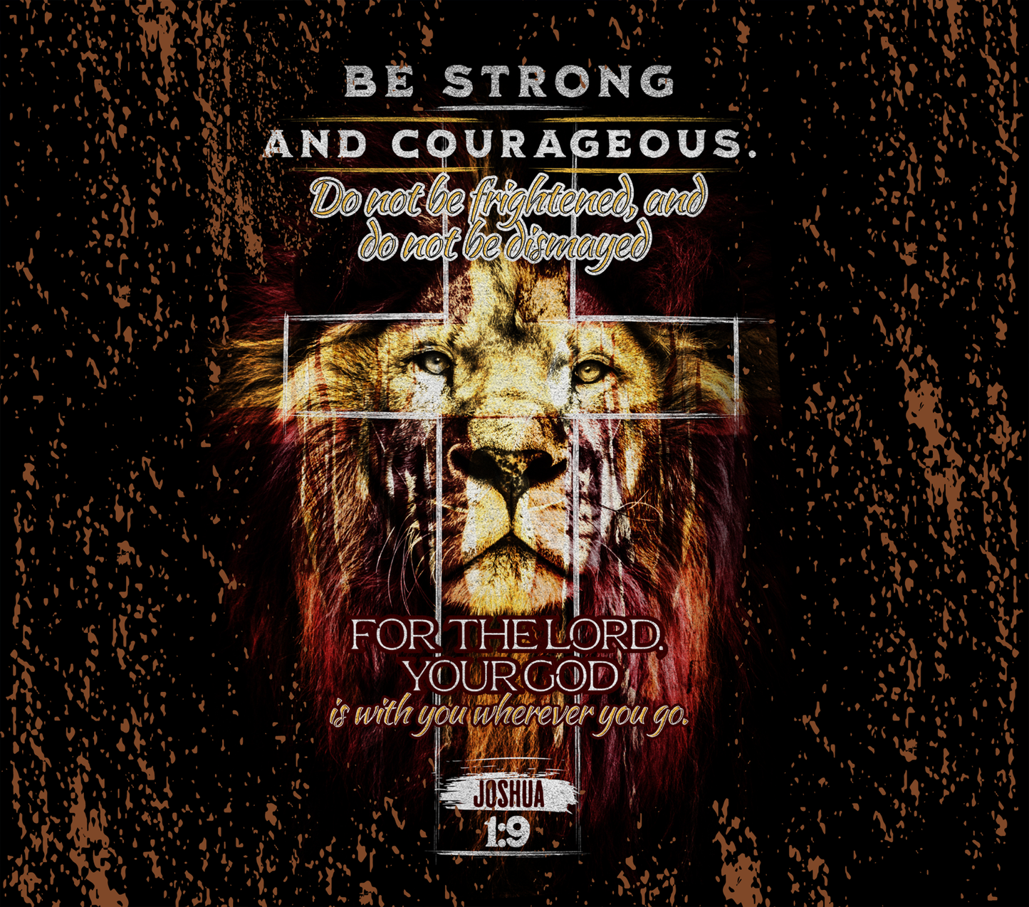 Joshua 1:9 - 20 Oz Sublimation Transfer