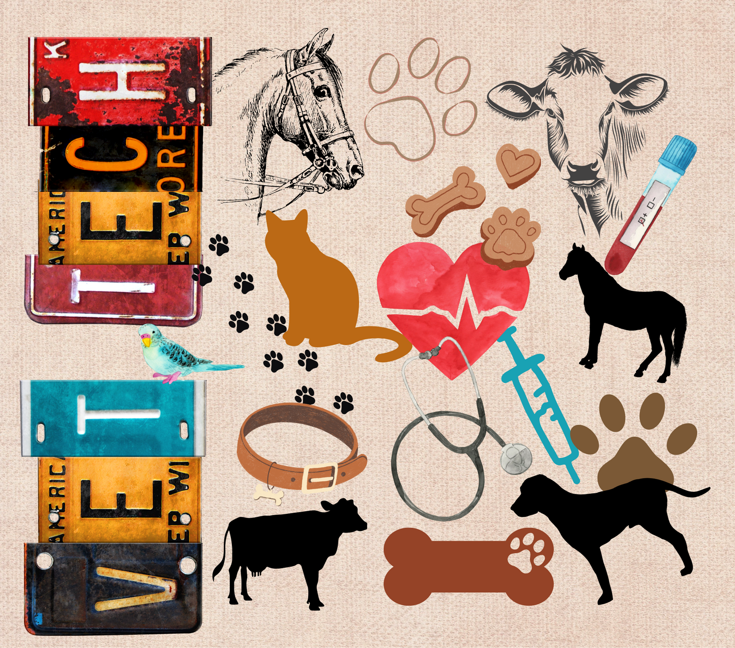 Vet Tech - 20 Oz Sublimation Transfer