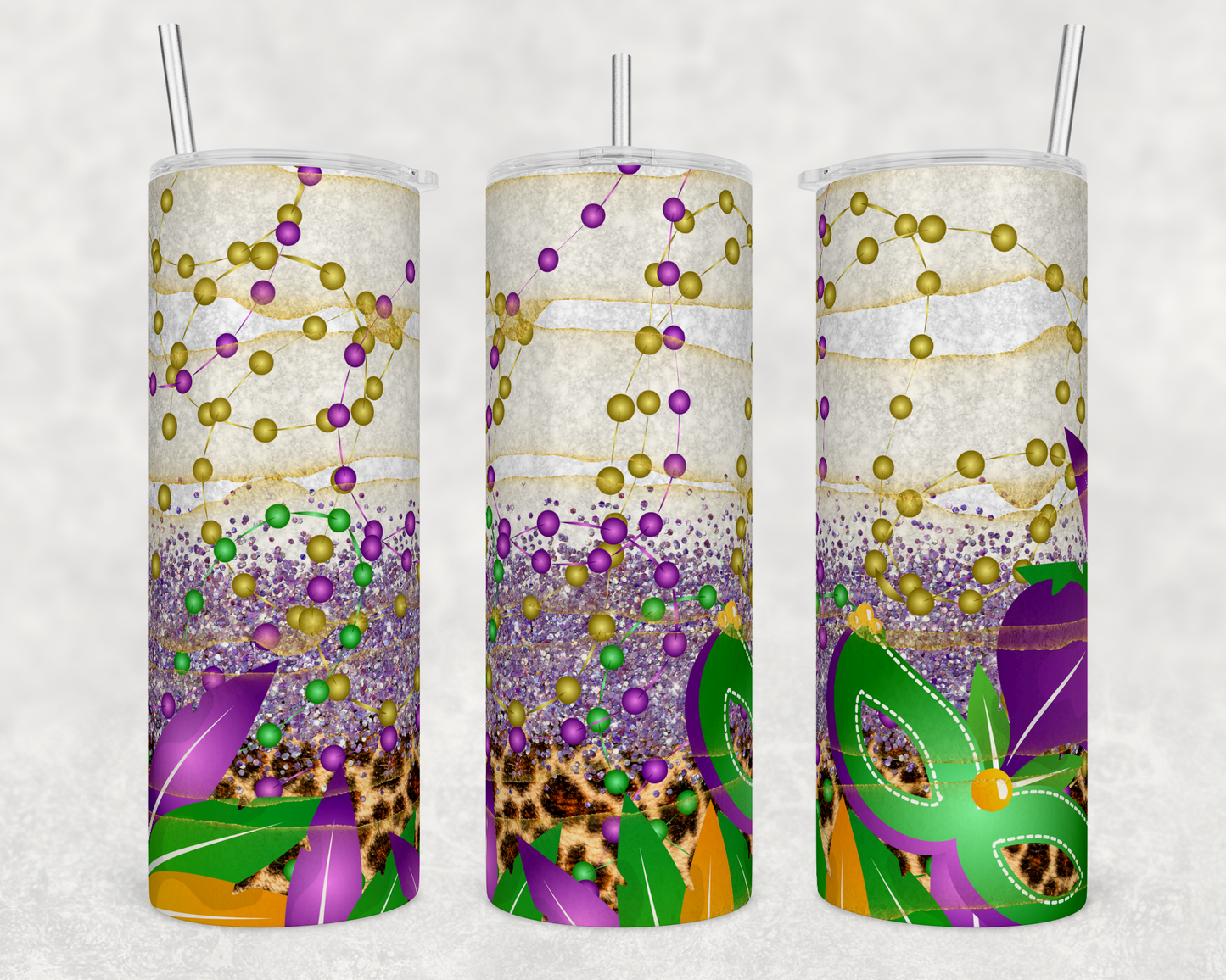 Mardi Mask - Sublimation 20 oz tumbler