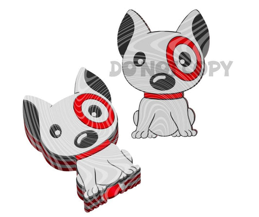 Target Eye Dog - 3D Printed Straw Topper