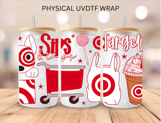 Sips And Trips - 16 oz / 20 oz Libby UV DTF Wrap