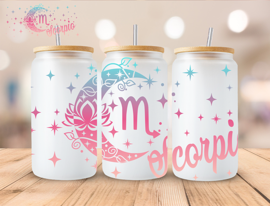 Scorpio Moon - 16 oz / 20 oz Libby UV DTF Wrap