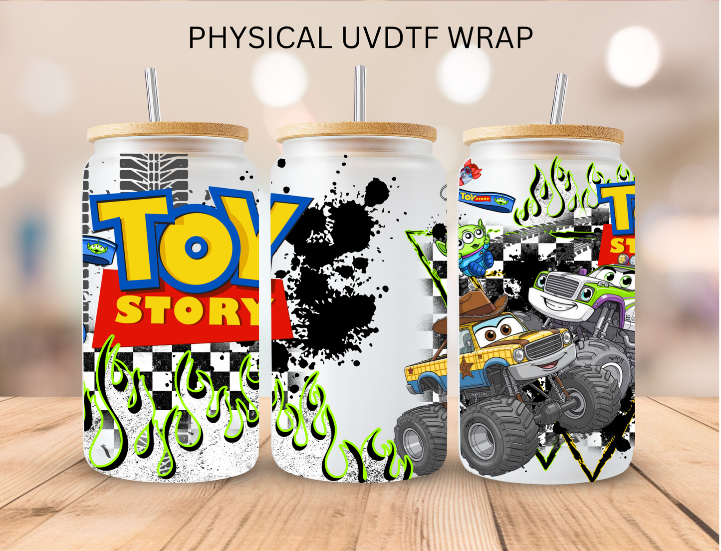 Toy Characters - 16 oz / 20 oz Libby UV DTF Wrap
