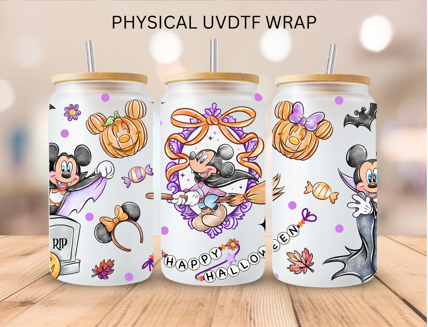 Halloween Mouse - 16 oz / 20 oz Libby UV DTF Wrap