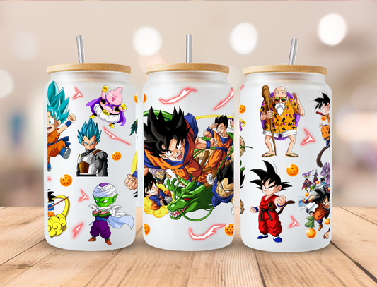 Anime Fighters - 16oz Libby UV DTF Wrap