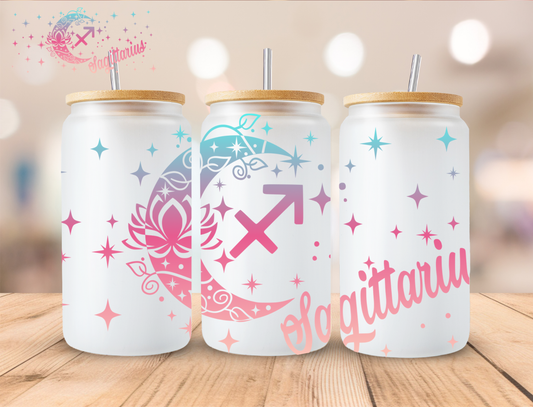 Sagittarius Moon - 16 oz / 20 oz Libby UV DTF Wrap