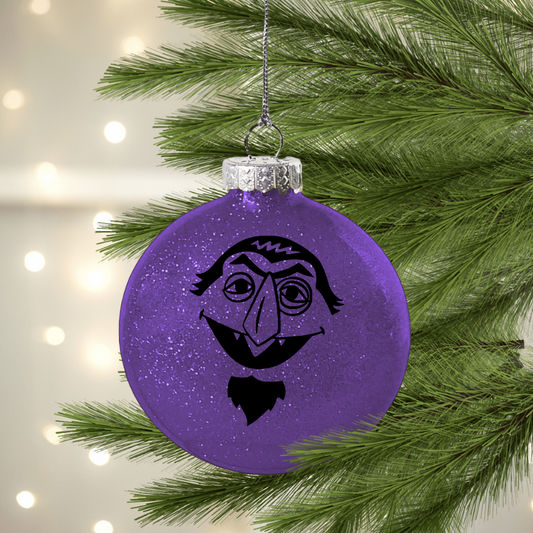 The Count UV DTF Christmas Ornament Decal