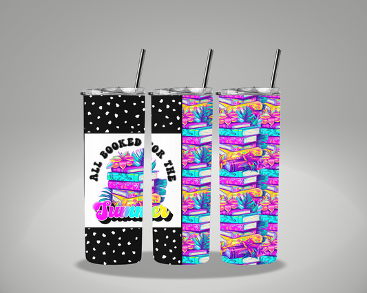 All Booked For The Summer - 20oz Skinny Tumbler Wrap EEE EXCLUSIVE