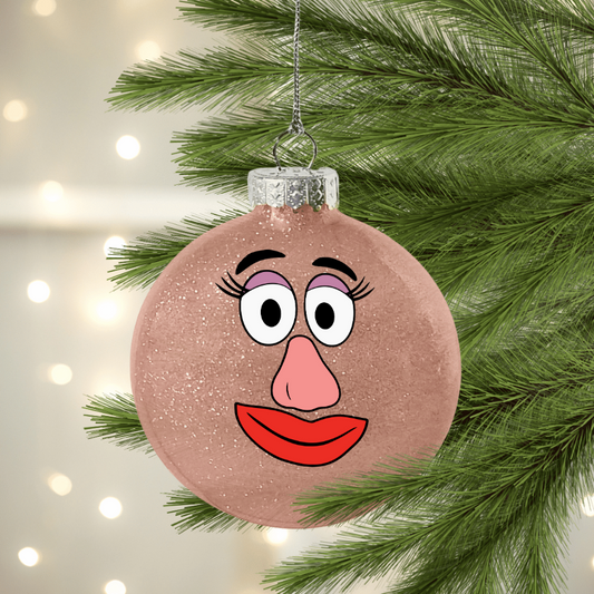 Mr's Potatoe Character UV DTF Christmas Ornament Decal