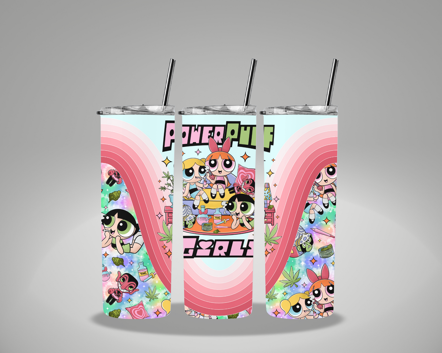 420 Puff Girls - 20oz Skinny Tumbler Wrap GRAVITEE EXCLUSIVE