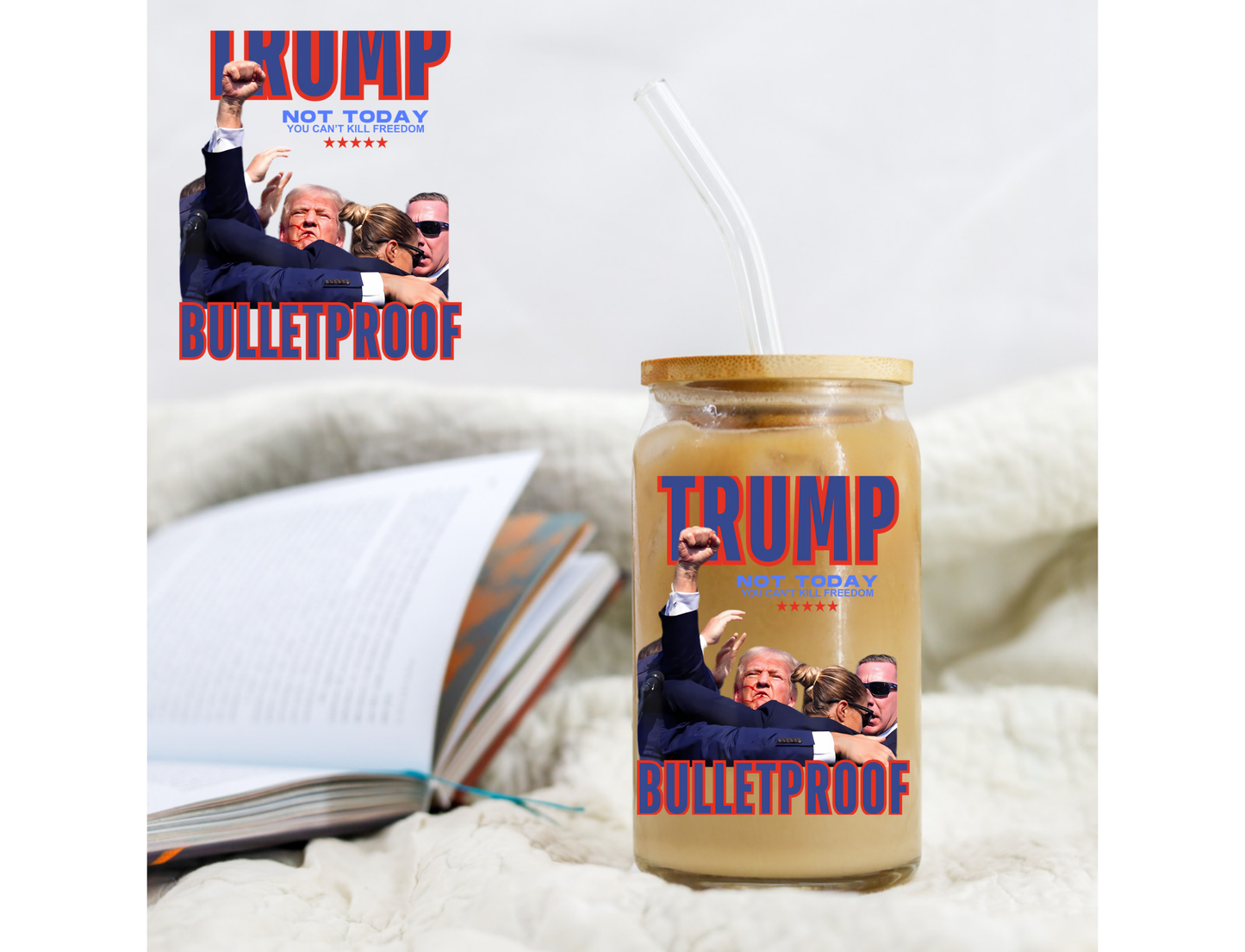 Trump Bulletproof - UVDTF decals