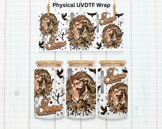 Jesus Bowing - 16 oz / 20 oz Libby UV DTF